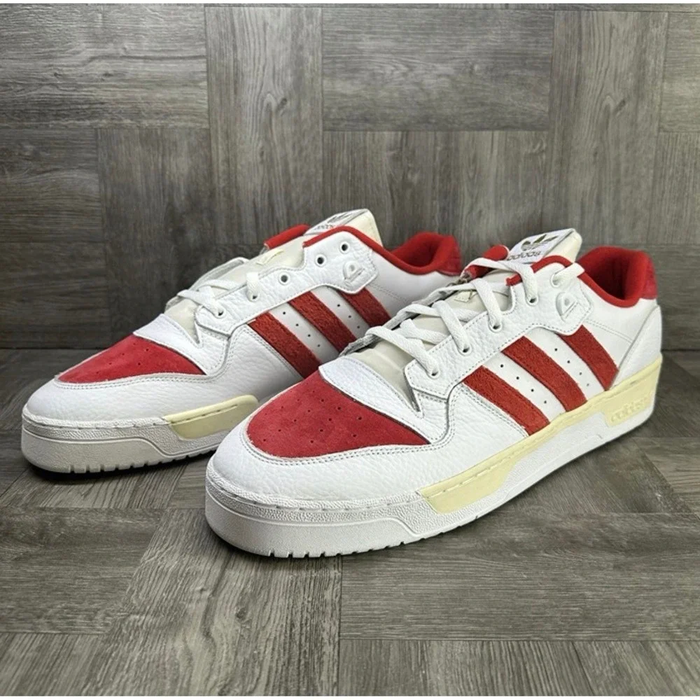 Adidas Rivalry Low Premium Mens 17 White Red Suede Leather NEW GY5867